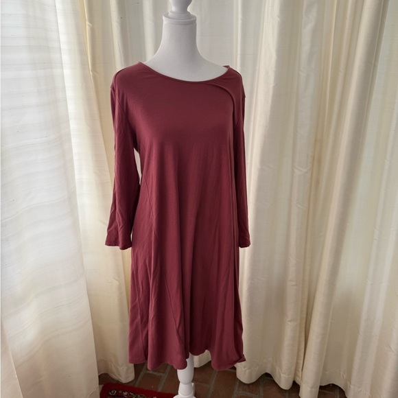 Garnet Hill Dusty Rose Dress - Picture 1 of 3